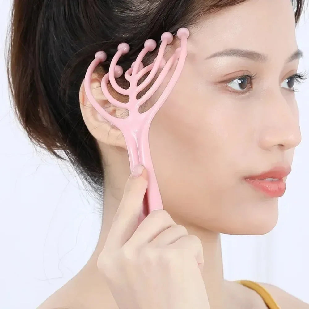 1 Pc Head Massager Scalp Neck Comb Roller